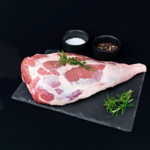 Premium New Zealand lamb leg ready for roasting
